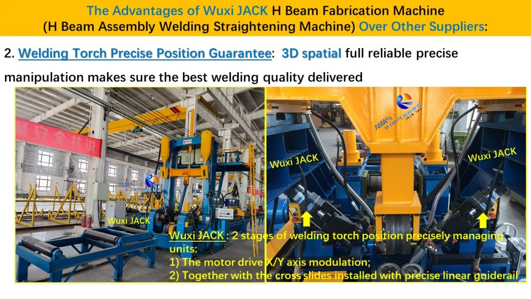 Integral Function ZHJ Automatic Assembling Welding Straightening I H Beam Fabrication Machine